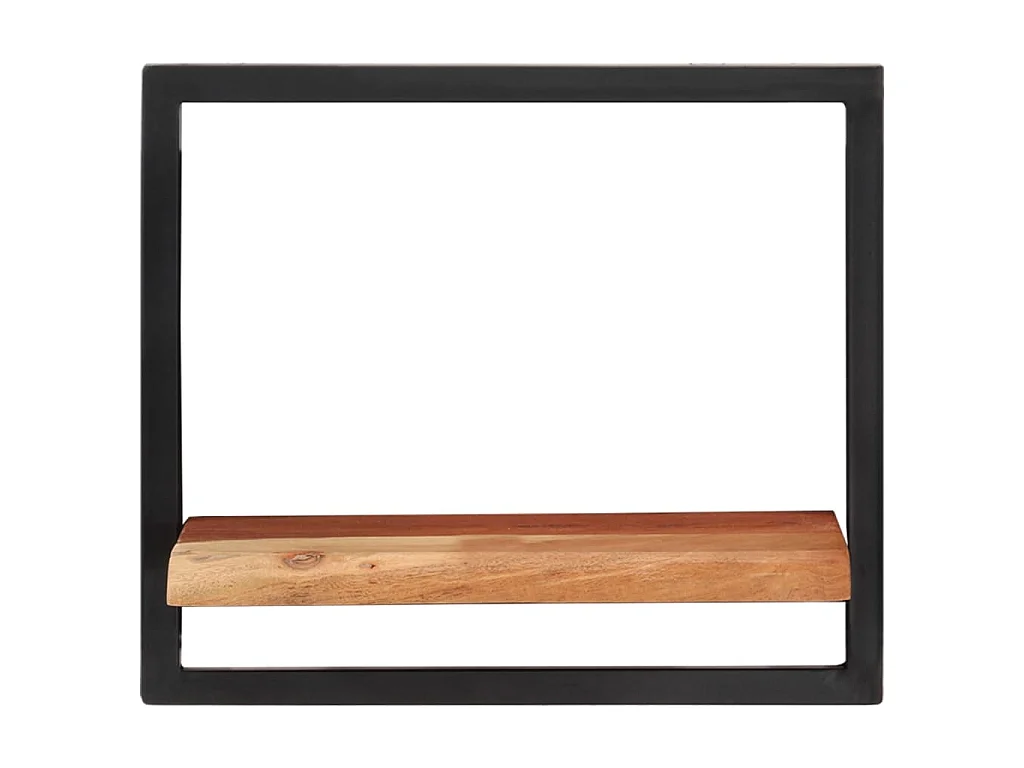 Étagères murales 2 pcs 40x24x35 cm Bois d'acacia et acier