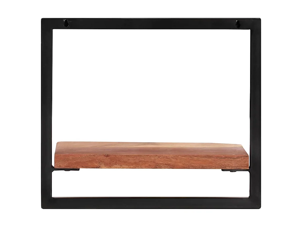 Étagères murales 2 pcs 40x24x35 cm Bois d'acacia et acier