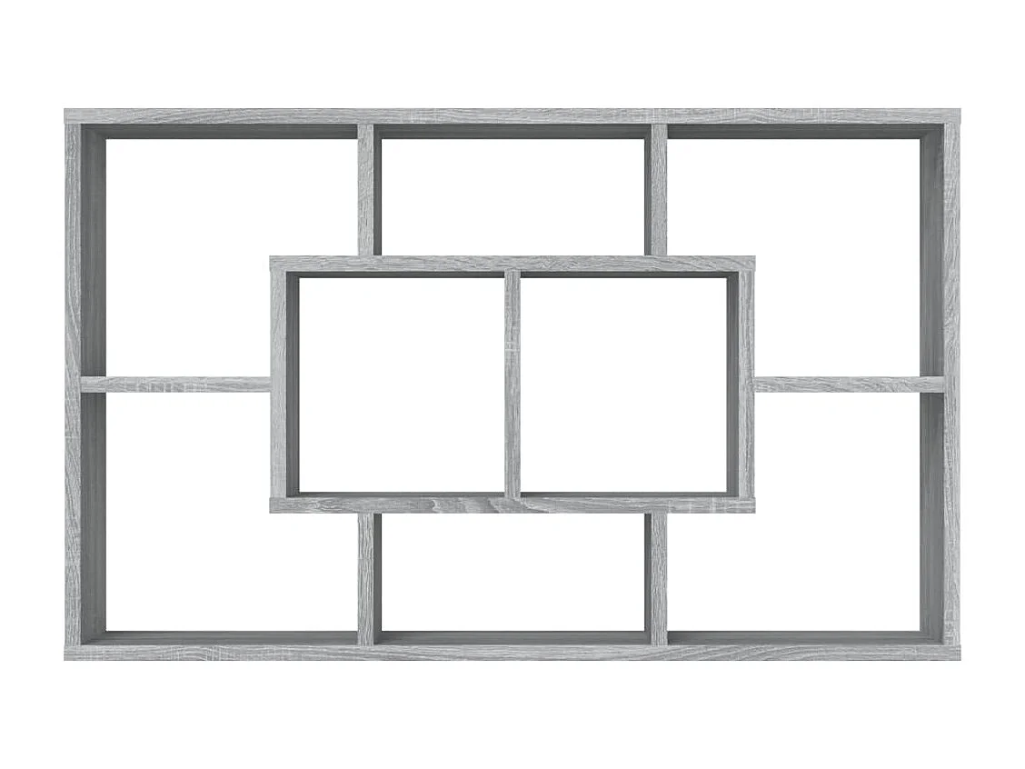 Wandregal Grau Sonoma 85x16x52,5 cm cm Holzwerkstoff