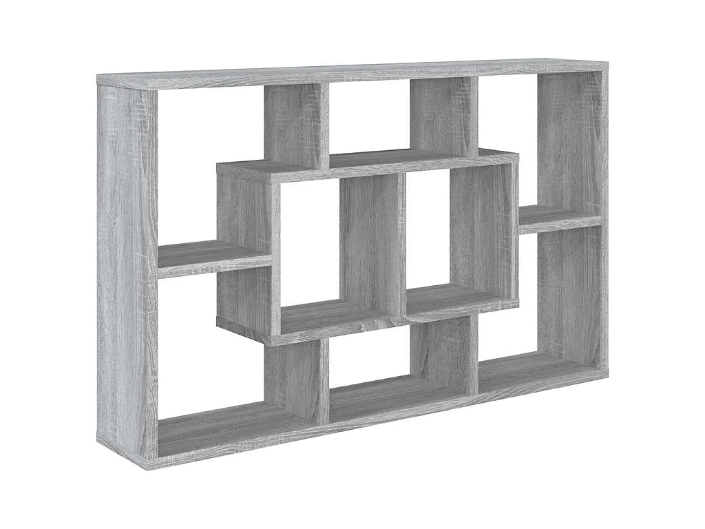 Étagère murale Sonoma gris 85x16x52,5 cm Bois d'ingénierie