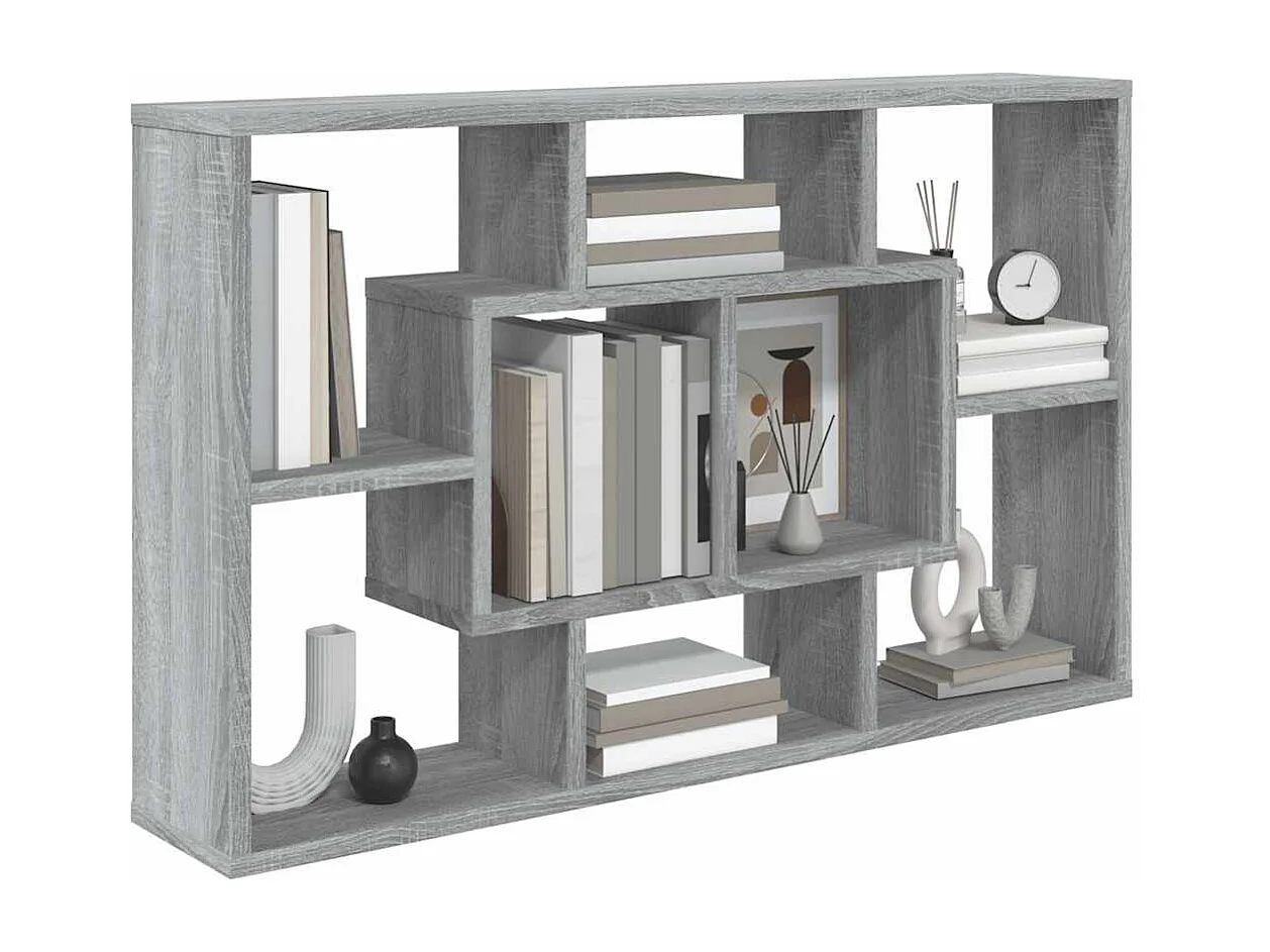 Étagère murale Sonoma gris 85x16x52,5 cm Bois d'ingénierie