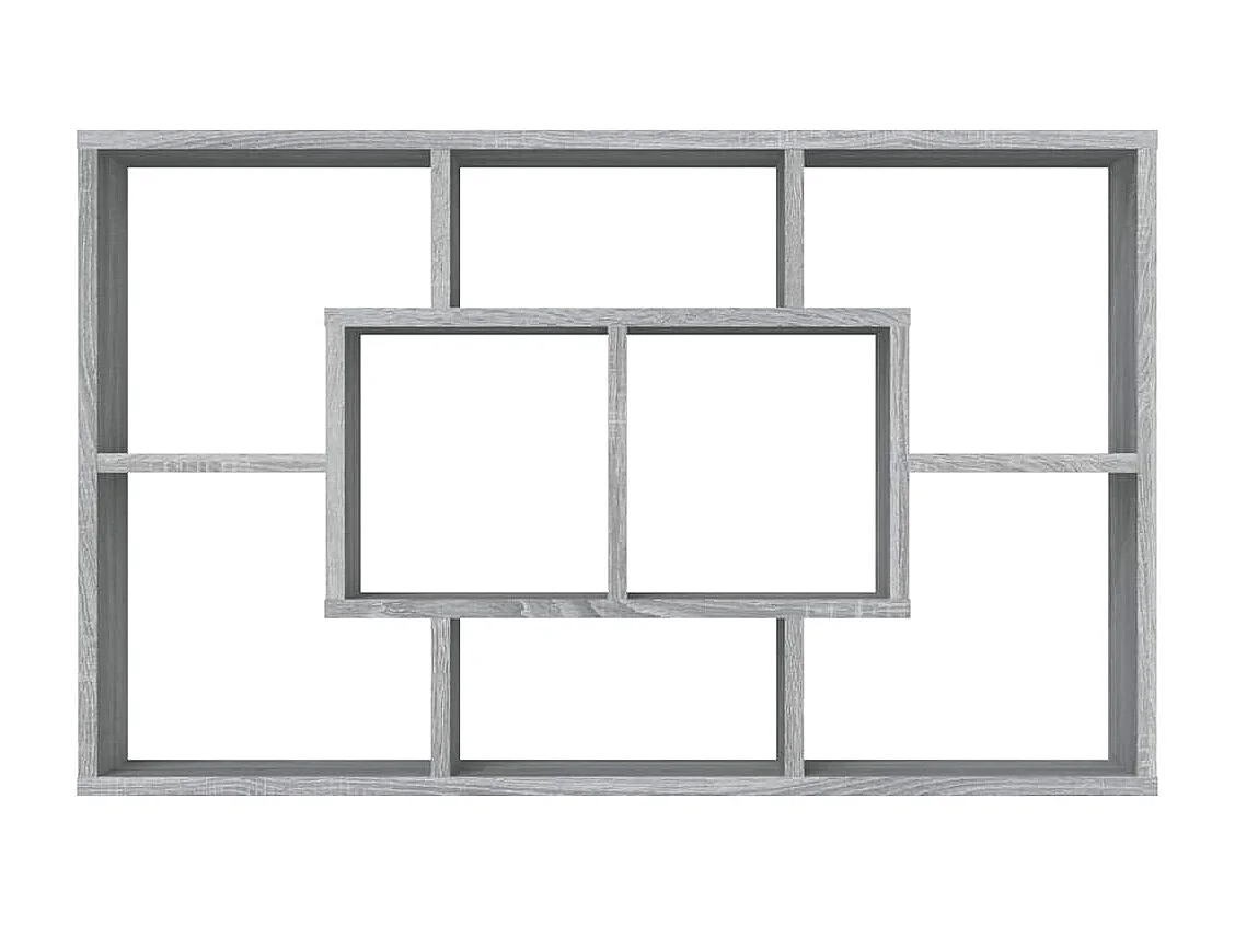 Étagère murale Sonoma gris 85x16x52,5 cm Bois d'ingénierie