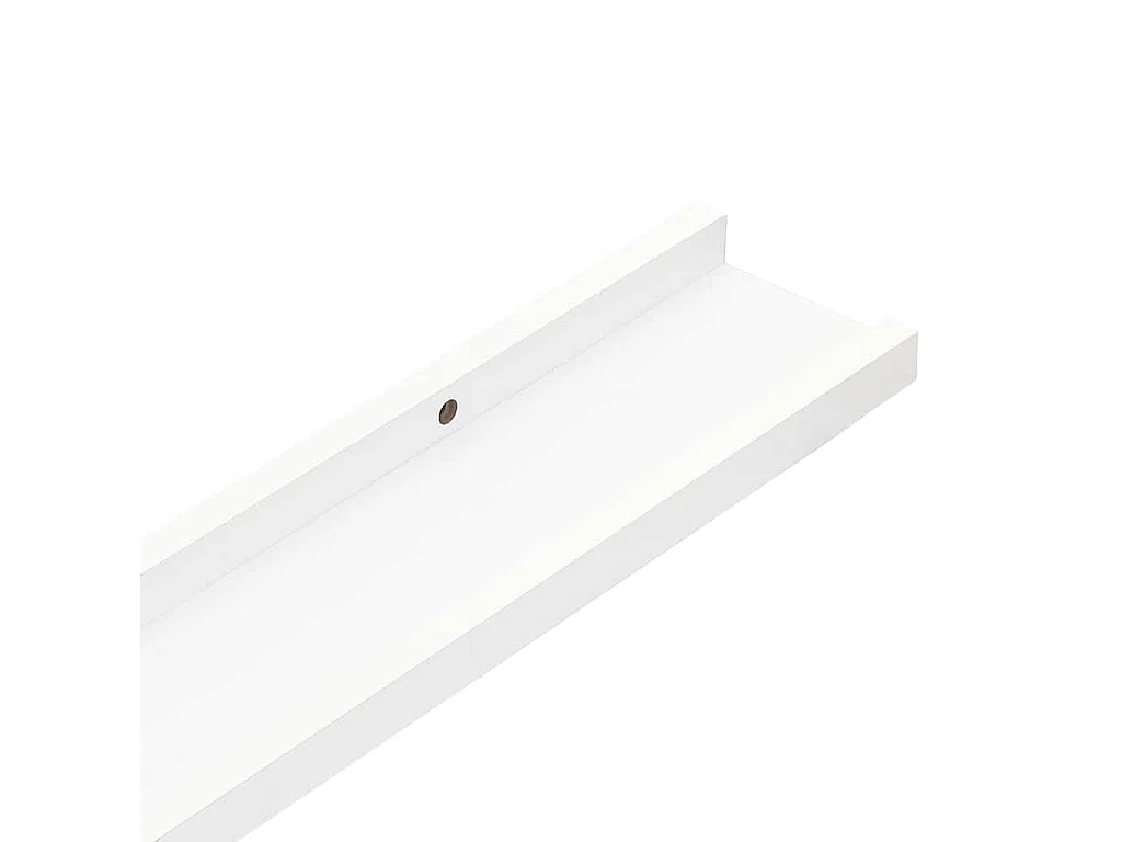 Prateleiras de parede 4 pcs 80x9x3 cm branco
