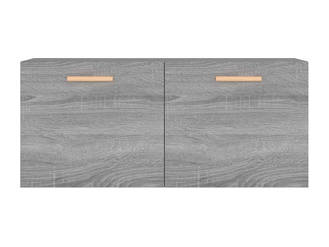 Armário parede 80x35x36,5 cm madeira processada cinzento sonoma