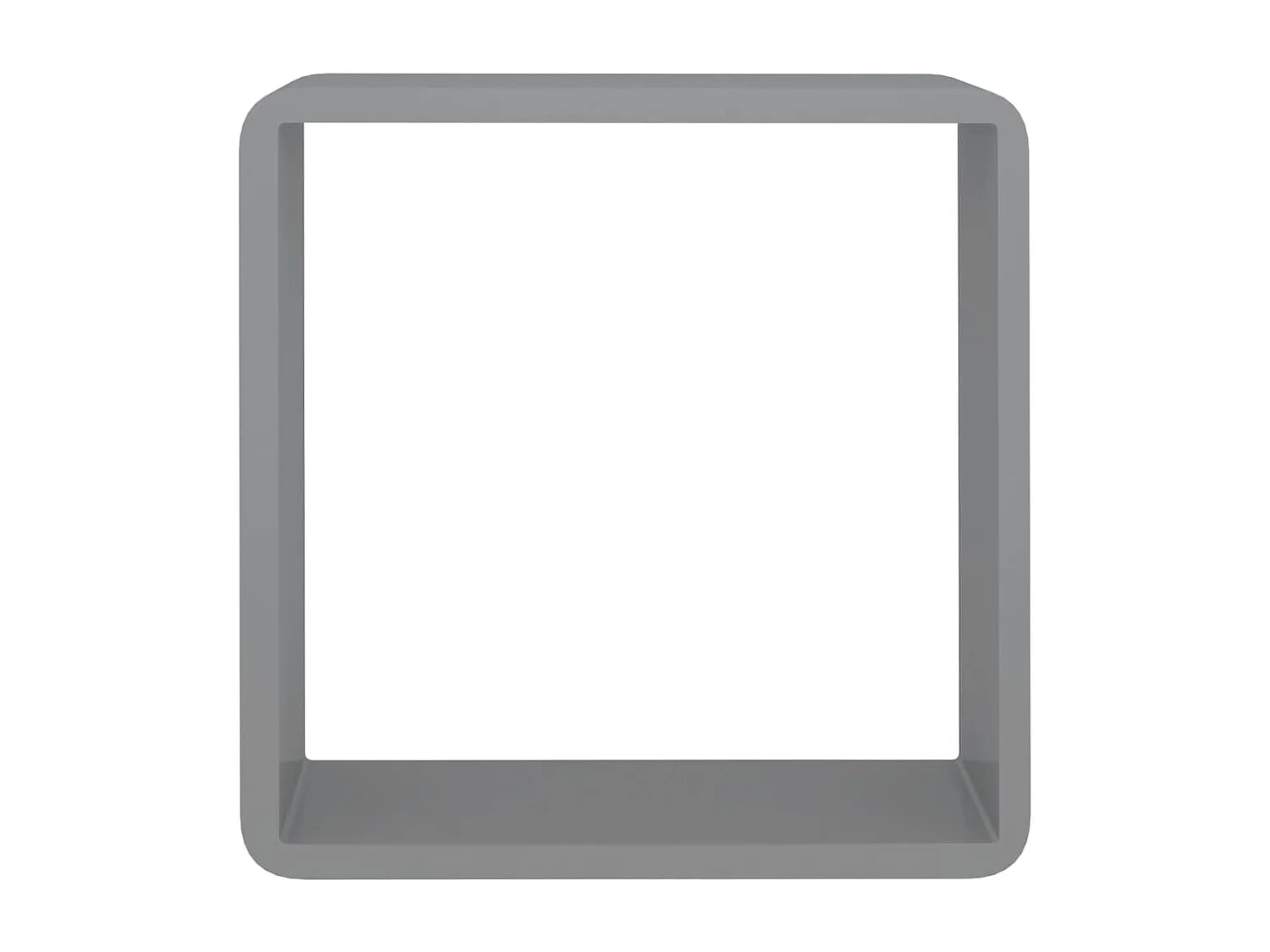 Estantes cubo de pared 3 unidades MDF gris