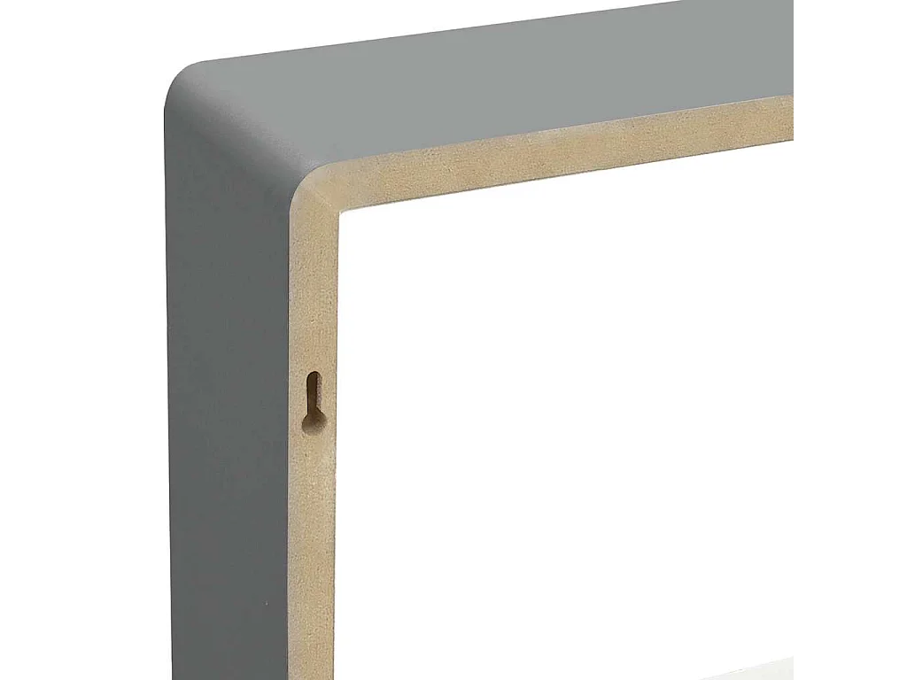 Étagères murales sous forme de cube 3 pcs Gris MDF