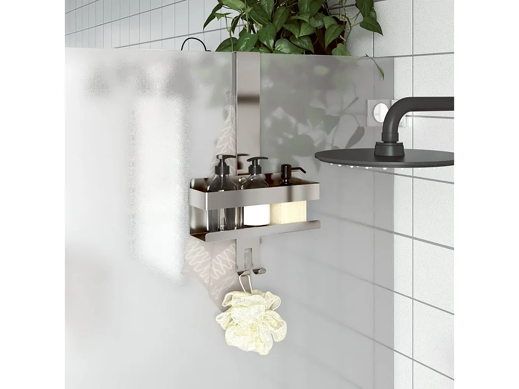 Support de douche suspendu acier inoxydable 304 brossé