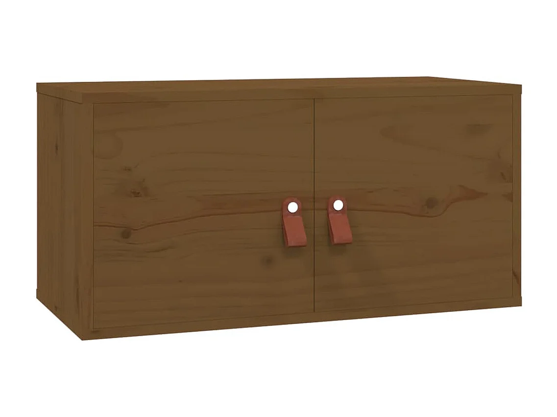 Wandschrank Honigbraun 60x30x30 cm Massivholz Kiefer