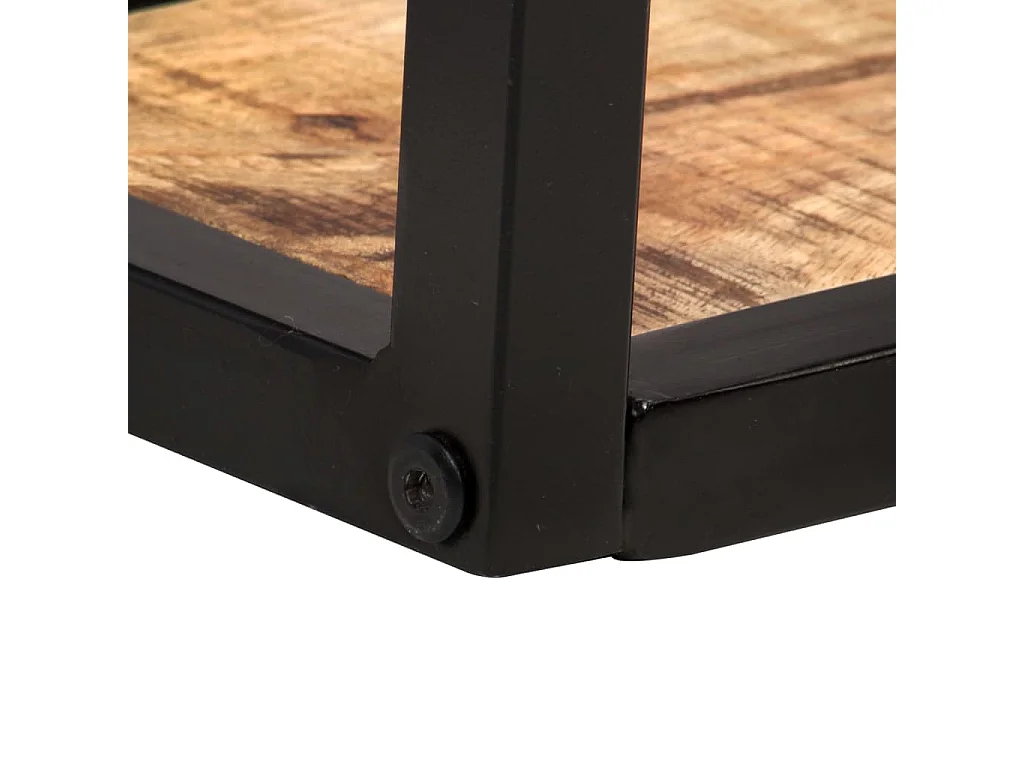 Mensole a Muro 2 pz 80 cm in Legno Massello di Mango Grezzo