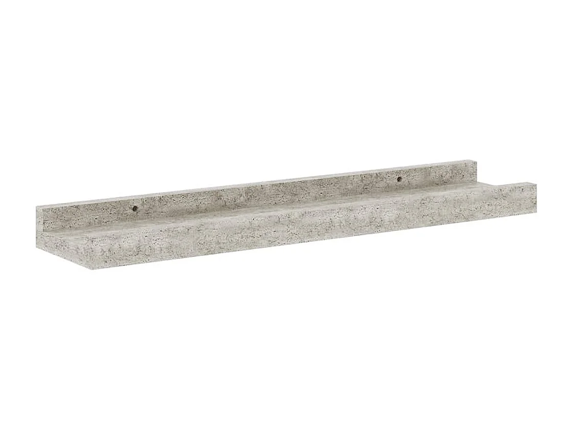 Étagères murales 4 pcs Gris béton 40x9x3 cm