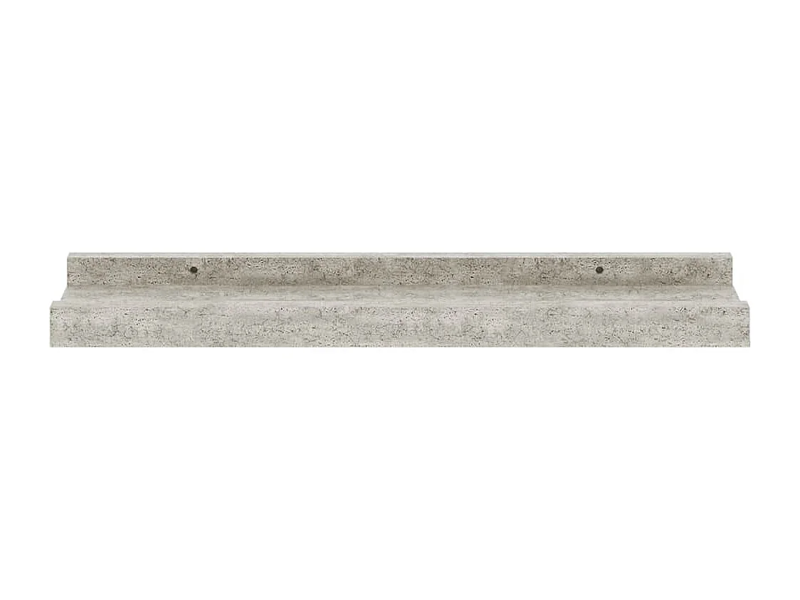 Étagères murales 4 pcs Gris béton 40x9x3 cm