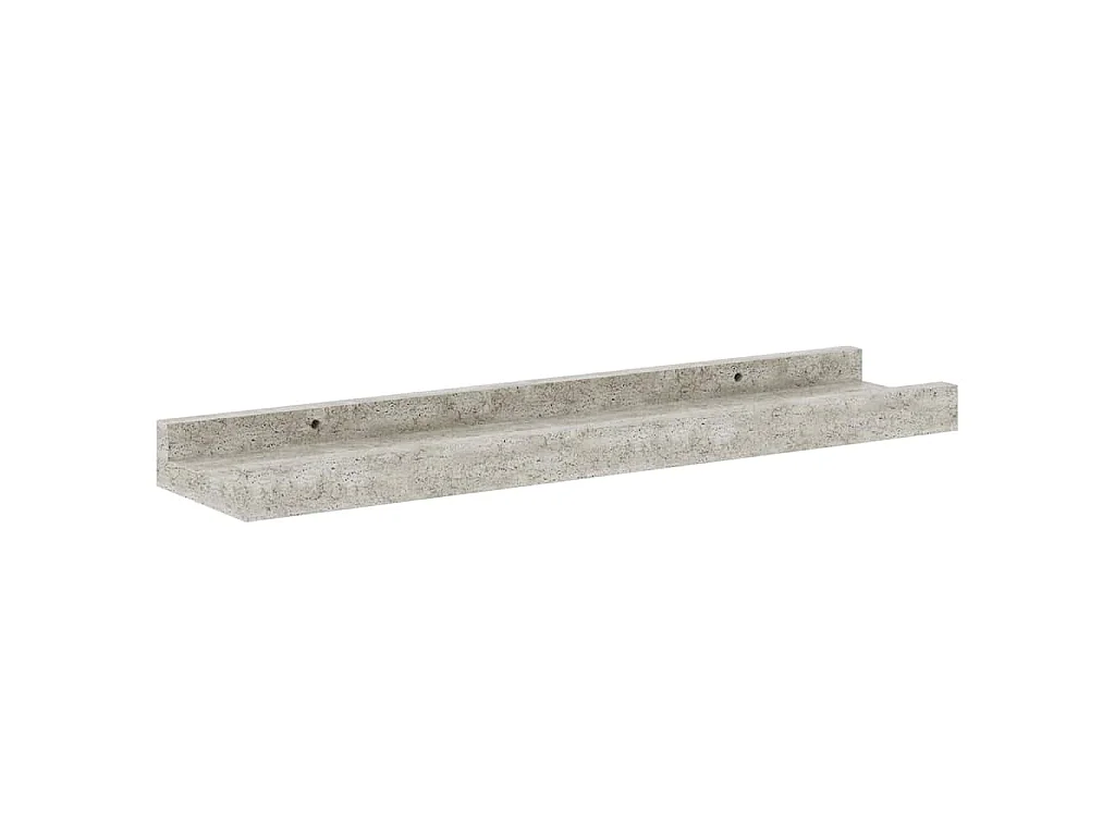 Étagères murales 4 pcs Gris béton 40x9x3 cm