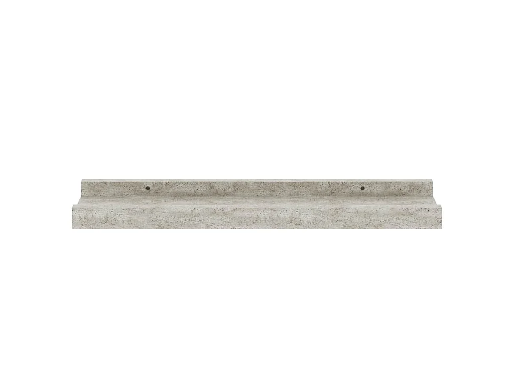 Étagères murales 4 pcs Gris béton 40x9x3 cm