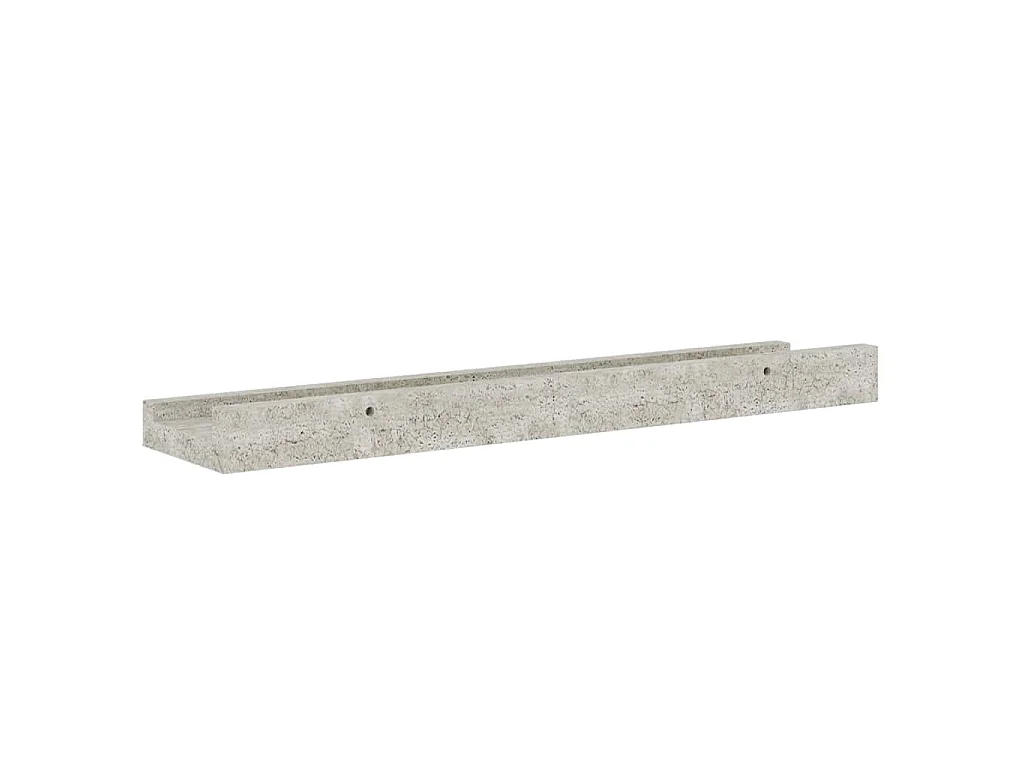 Étagères murales 4 pcs Gris béton 40x9x3 cm