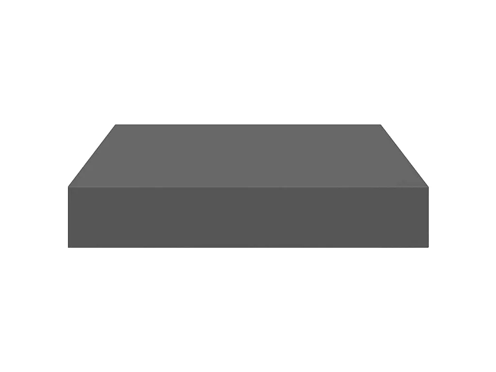 Étagère murale flottante 4 pcs Gris brillant 23x23,5x3,8 cm MDF