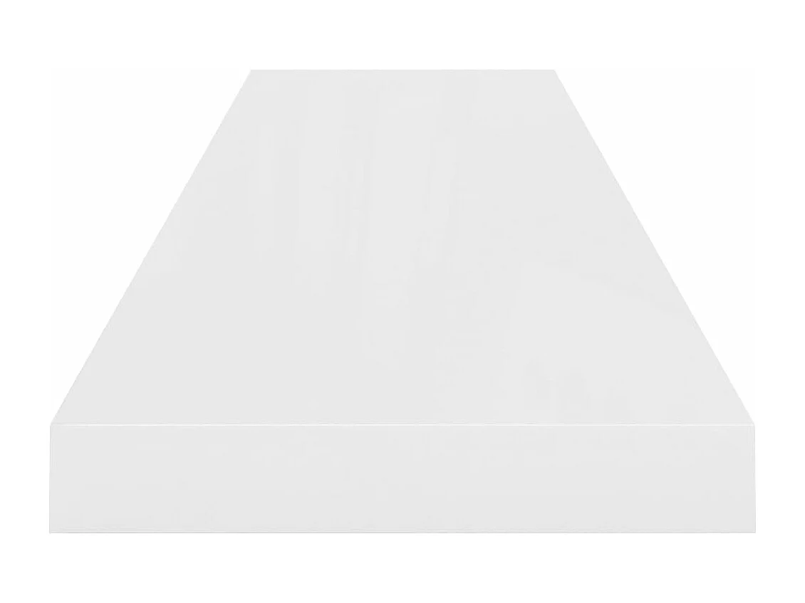 Wandschap zwevend 90x23,5x3,8 cm MDF hoogglans wit