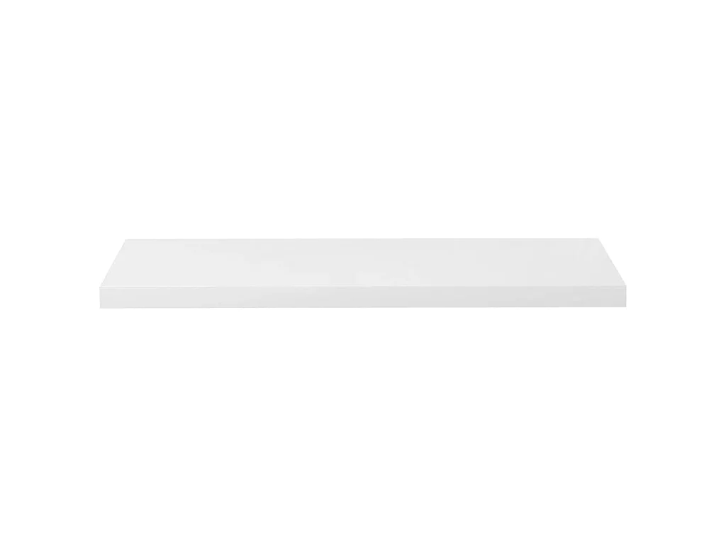 Étagère murale flottante Blanc brillant 90x23,5x3,8 cm MDF