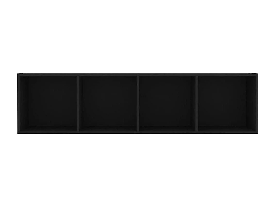 Bibliothèque/Meuble TV Noir 143x30x36 cm