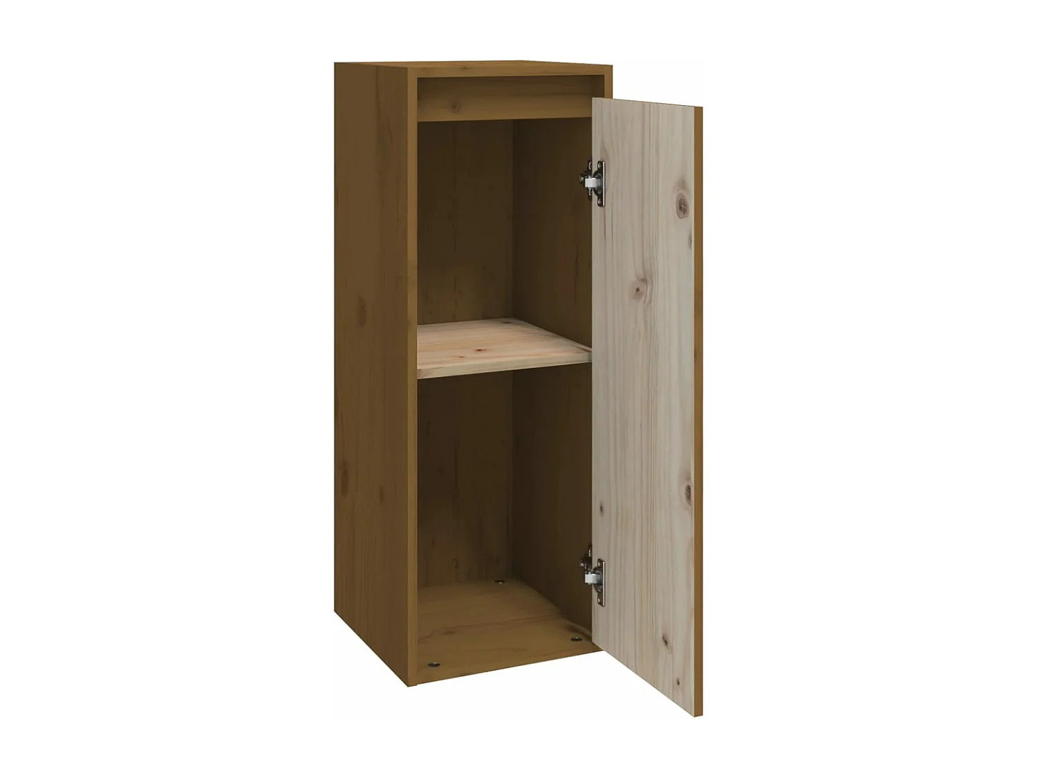 Wandschrank Honigbraun 30x30x80 cm Massivholz Kiefer