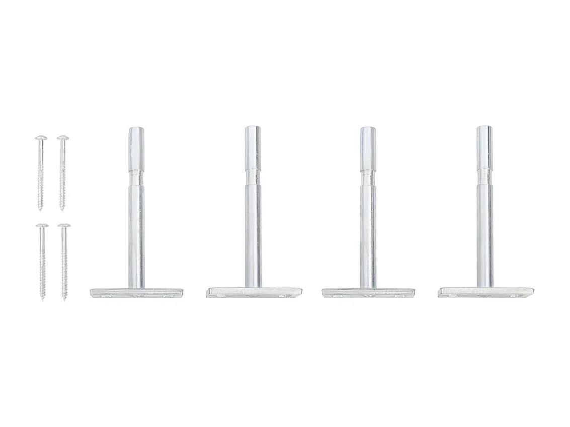 viaXL Wandschappen 2 st met lade 60x23,5x10 cm MDF grijs