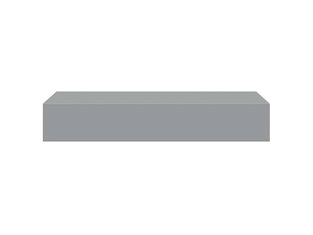 Wandregale mit Schubladen 2 Stk. Grau 60x23,5x10 cm MDF