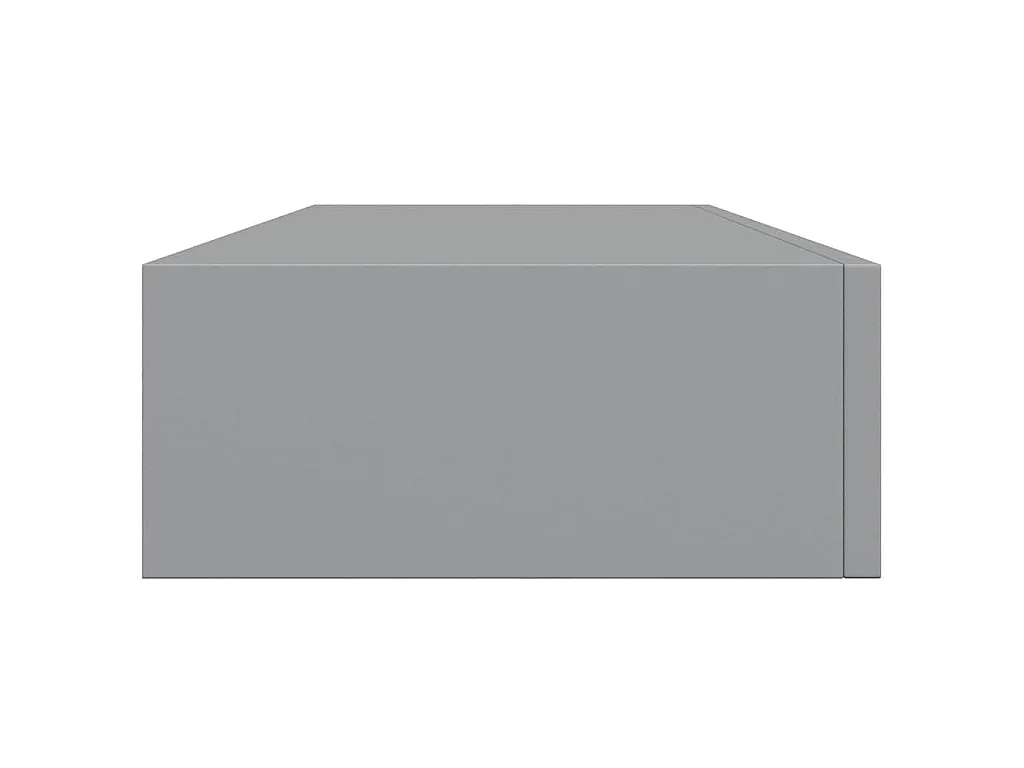 Wandregale mit Schubladen 2 Stk. Grau 60x23,5x10 cm MDF