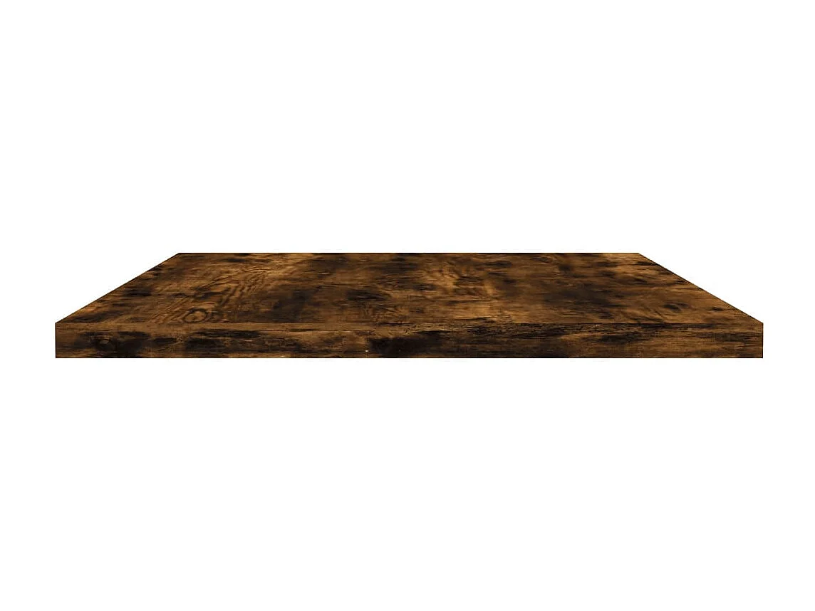 Mensole Parete 4pz Rovere Fumo 60x30x1,5 cm Legno Multistrato