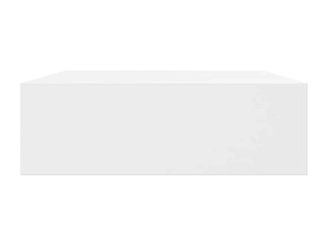 Estantes de pared flotantes con cajones 2 uds blanco 48 cm