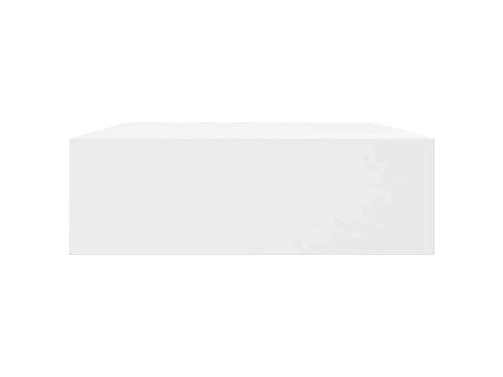 Étagères murales avec tiroirs 2 pcs Blanc 48 cm