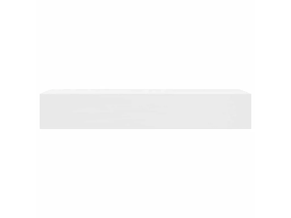 Prateleiras de parede suspensas com gavetas 2 pcs branco 48 cm
