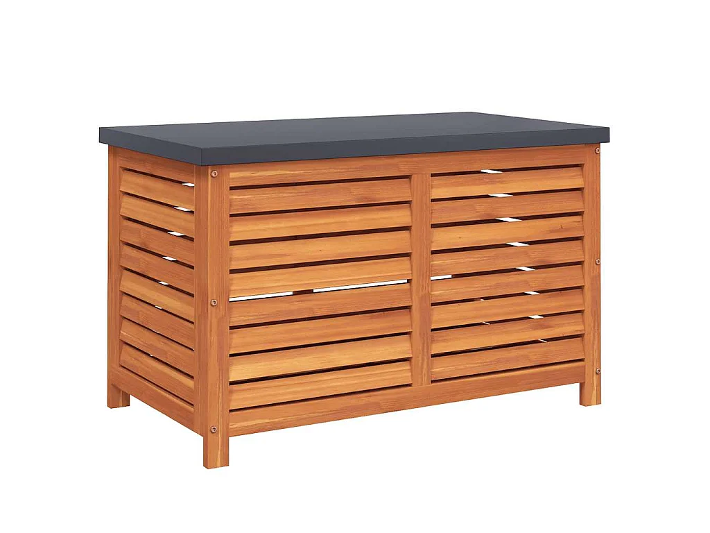 Gartenbox 90x48x55 cm Massivholz Eukalyptus