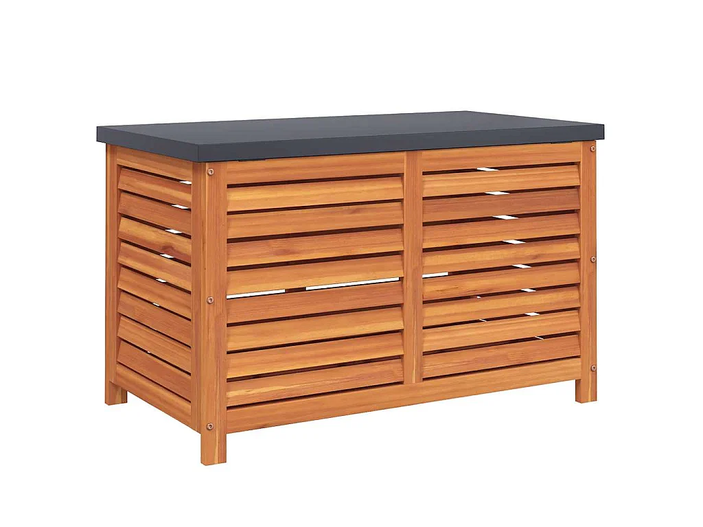 Gartenbox 90x48x55 cm Massivholz Eukalyptus