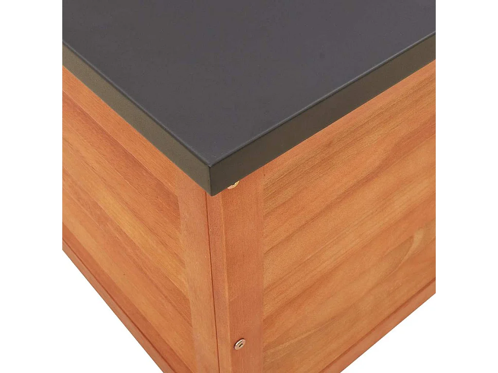Gartenbox 90x48x55 cm Massivholz Eukalyptus