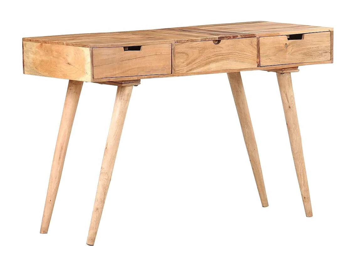 Coiffeuse avec miroir 112x45x76 cm Bois d'acacia massif