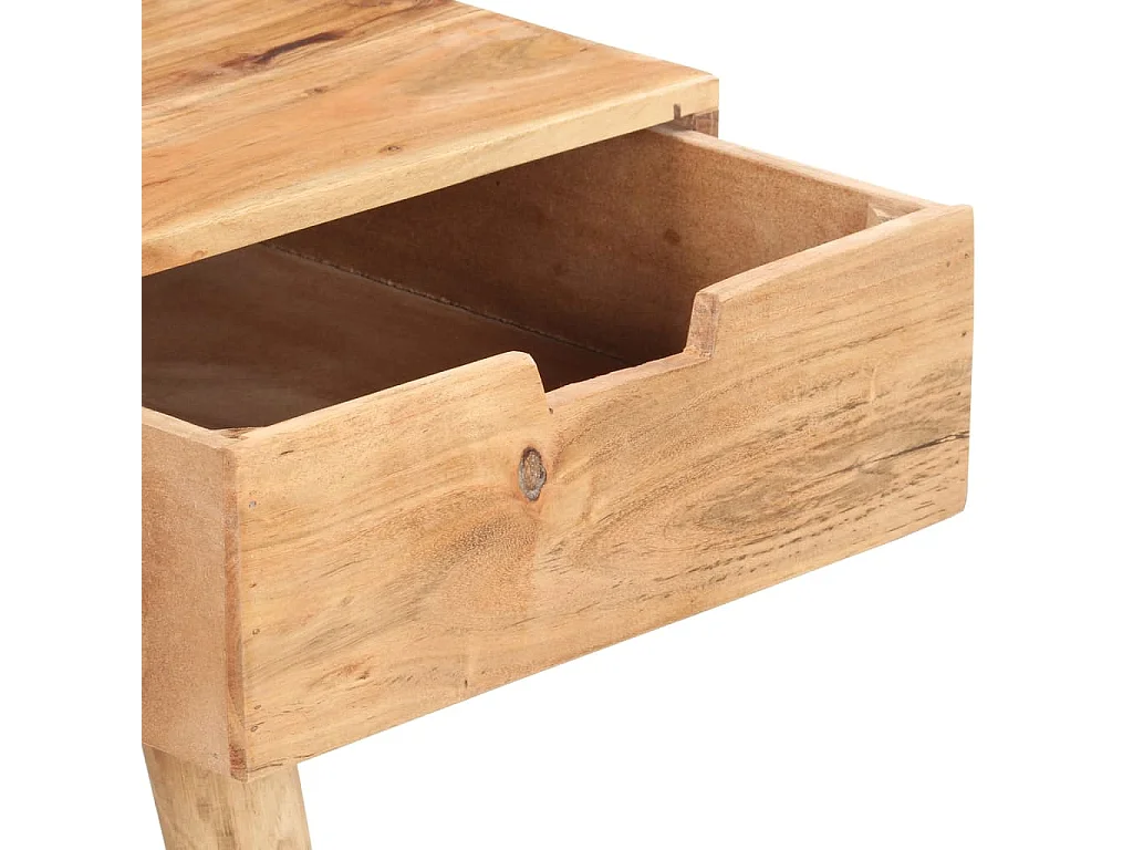Coiffeuse avec miroir 112x45x76 cm Bois d'acacia massif