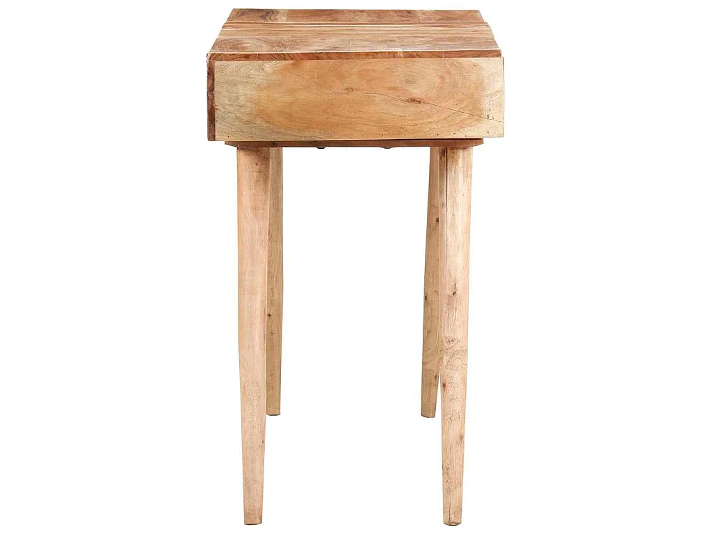 Kaptafel met spiegel 112x45x76 cm massief acaciahout