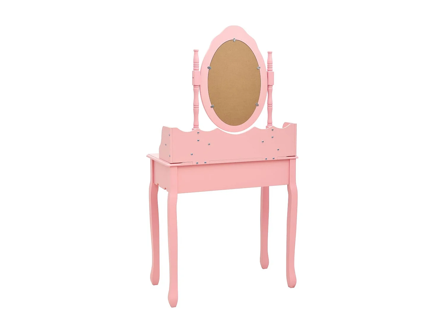Ensemble de coiffeuse avec tabouret Rose 75x69x140 cm Paulownia