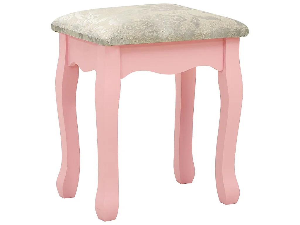 Ensemble de coiffeuse avec tabouret Rose 75x69x140 cm Paulownia
