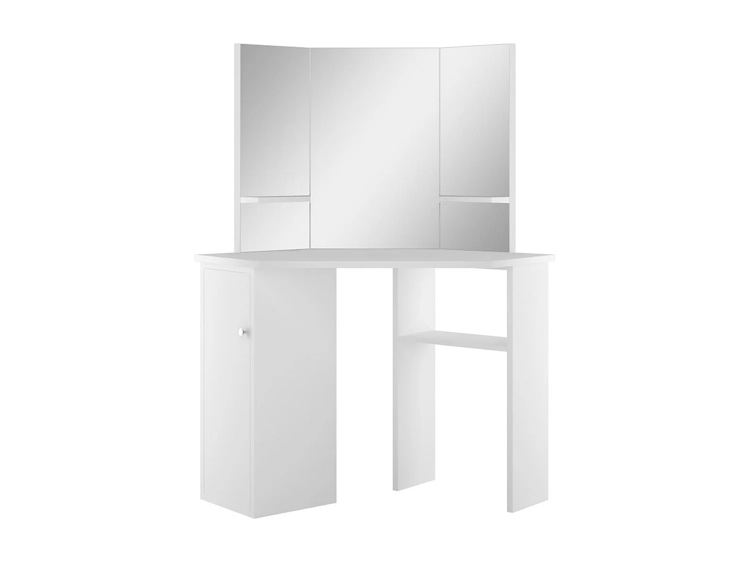 Kaptafel hoekmodel wit