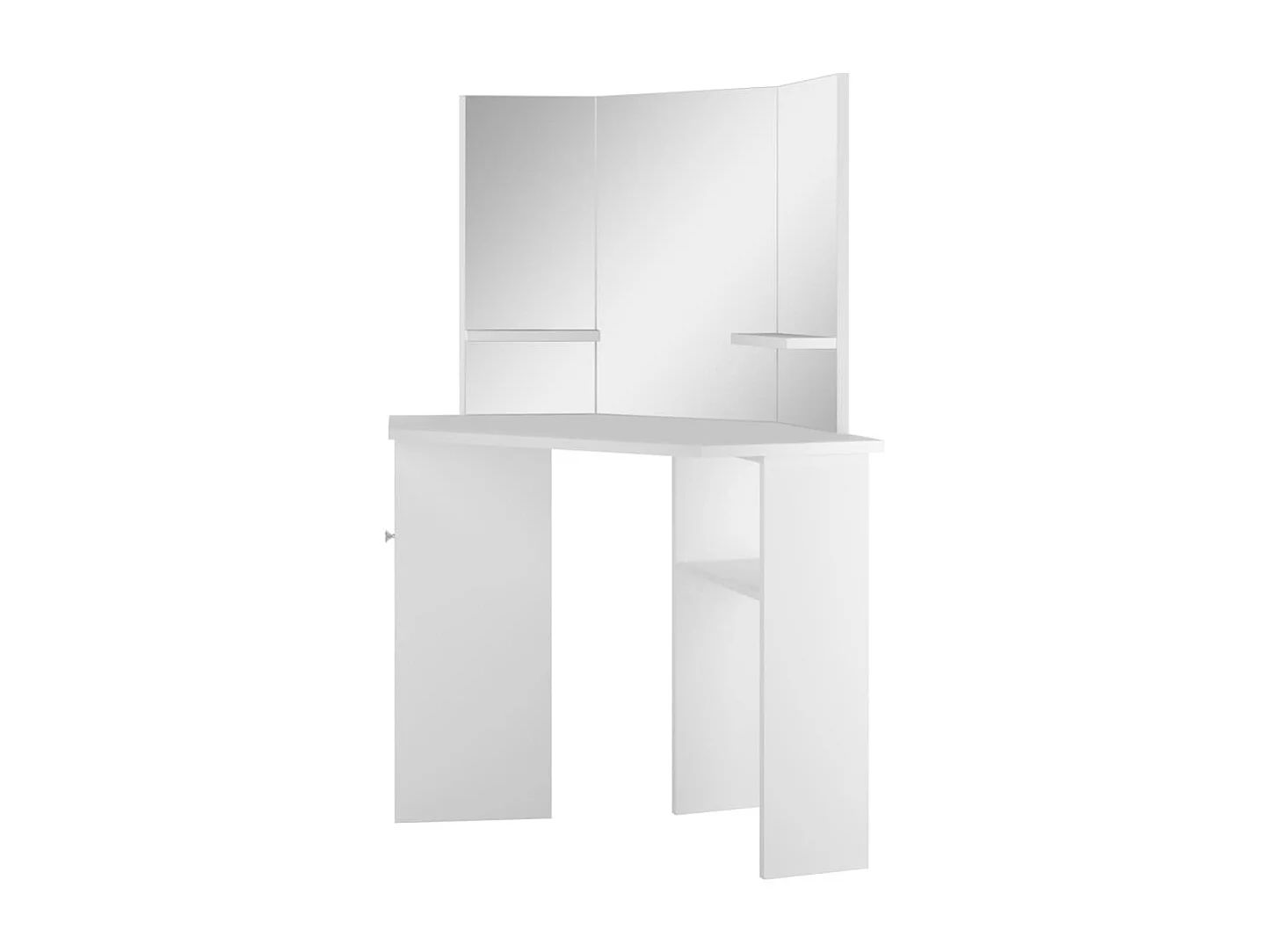 Kaptafel hoekmodel wit