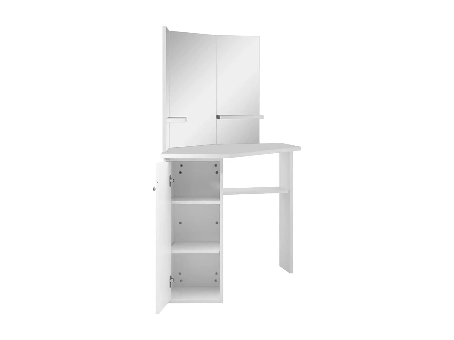 Kaptafel hoekmodel wit