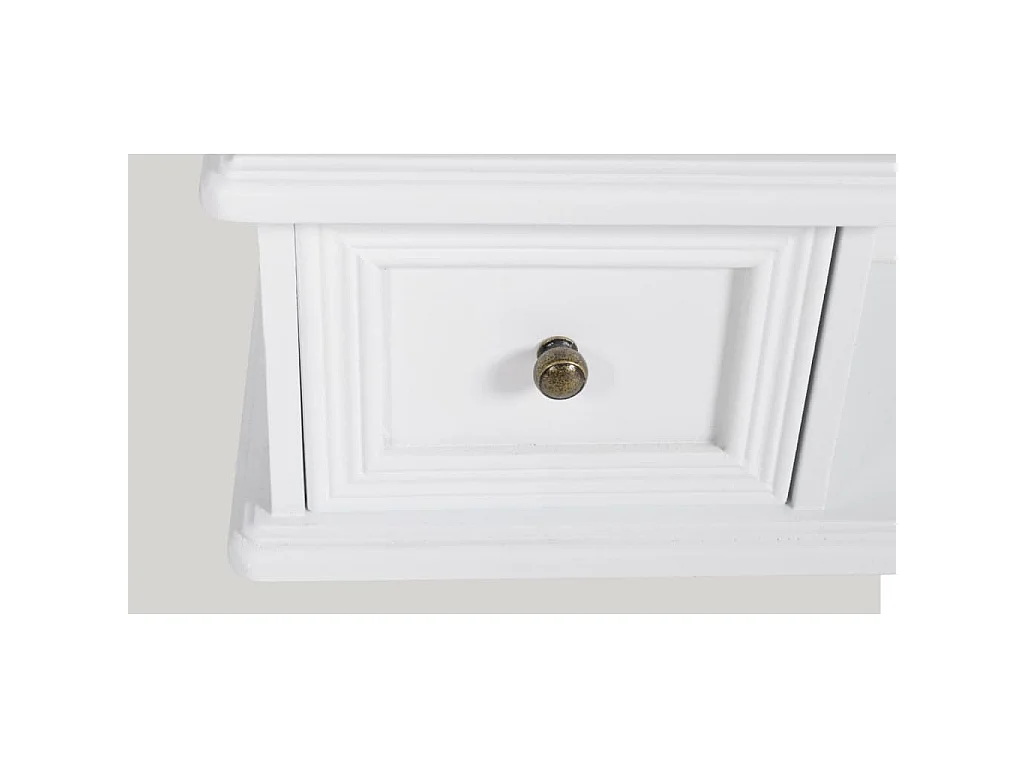 Coiffeuse avec miroir pivotant rectangulaire MDF