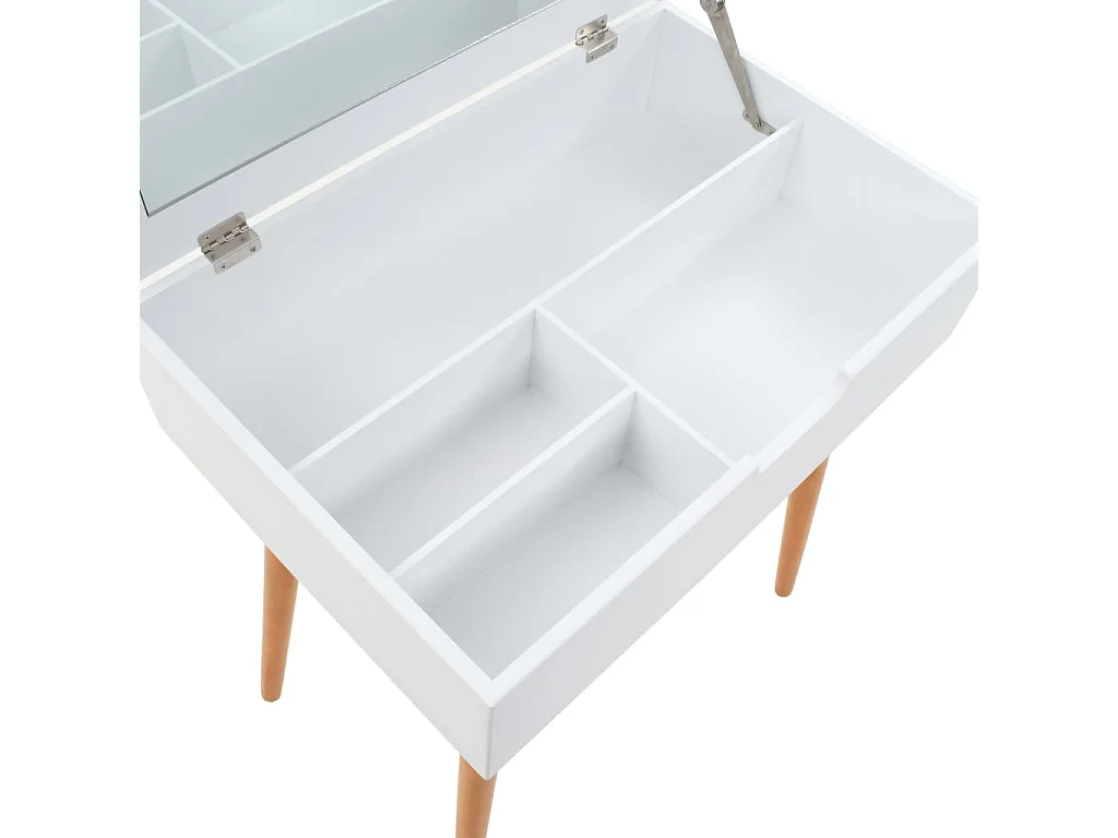 Coiffeuse avec miroir MDF 60 x 40 x 75 cm