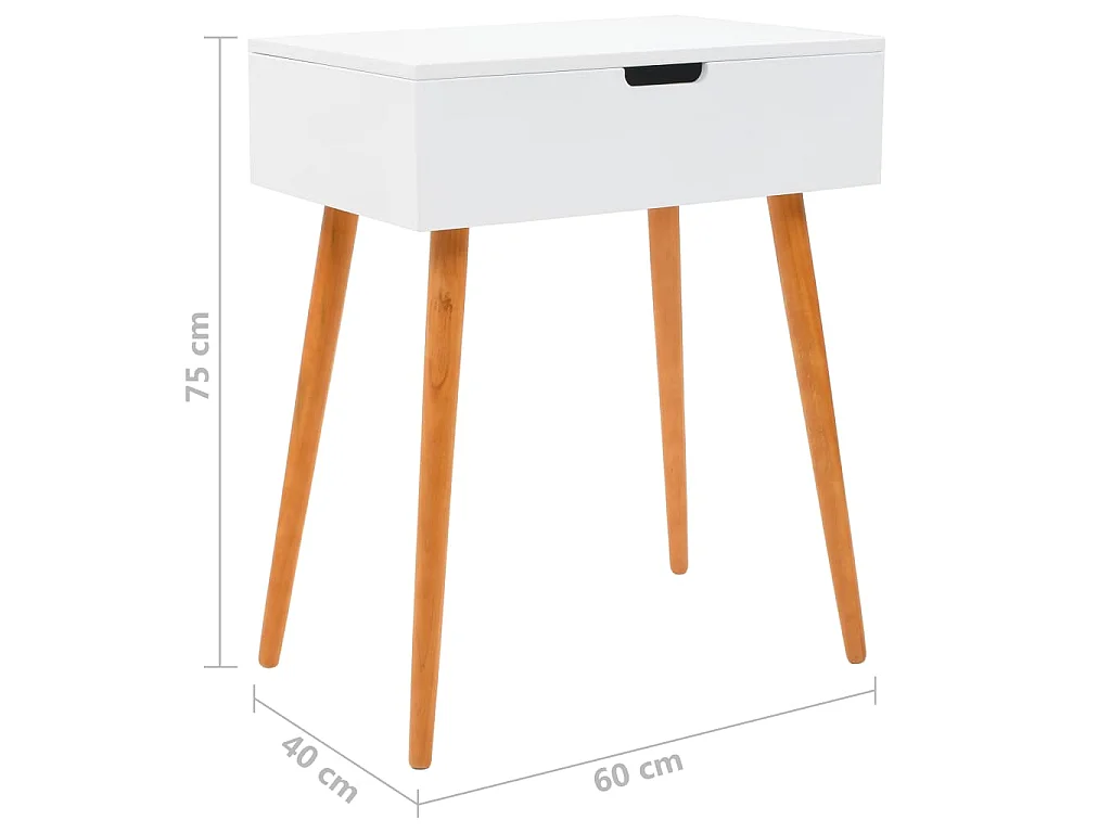 Coiffeuse avec miroir MDF 60 x 40 x 75 cm