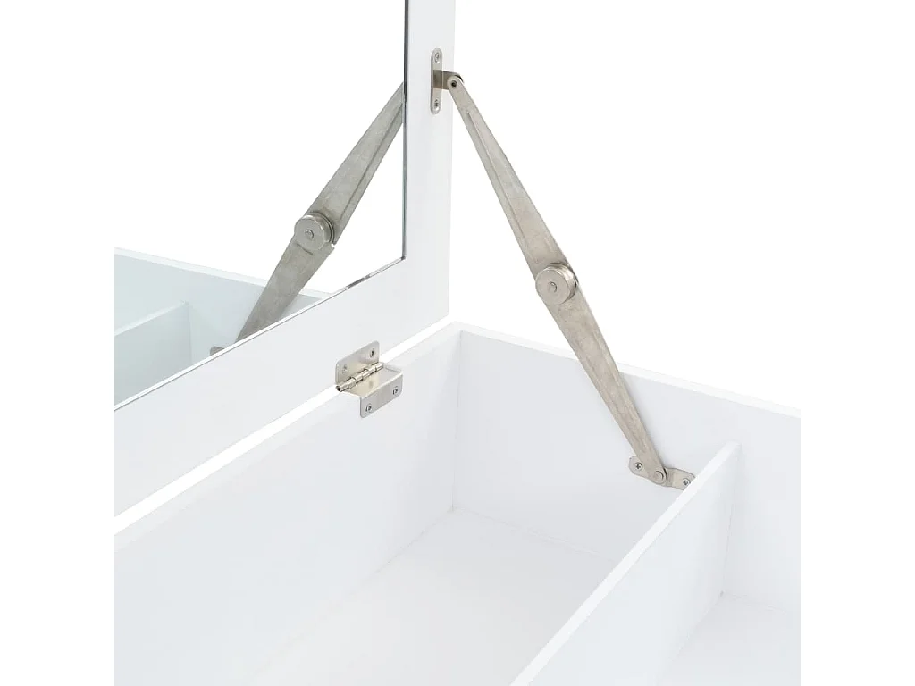 Coiffeuse avec miroir MDF 60 x 40 x 75 cm