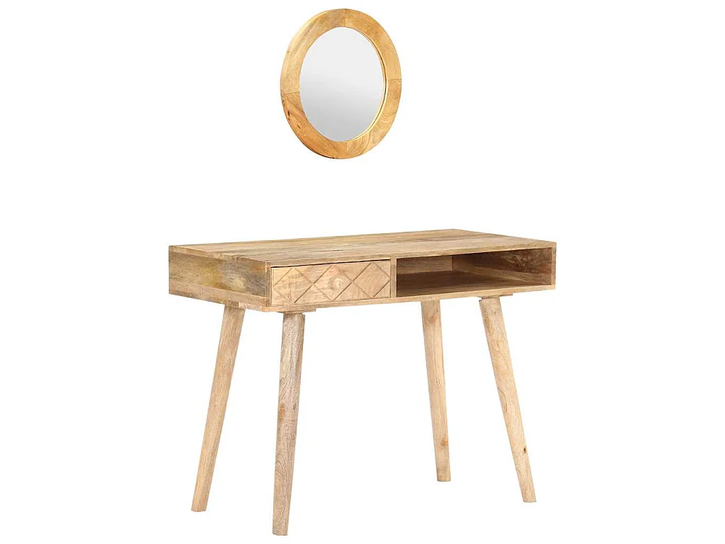 Kaptafel 100x50x76 cm massief mangohout