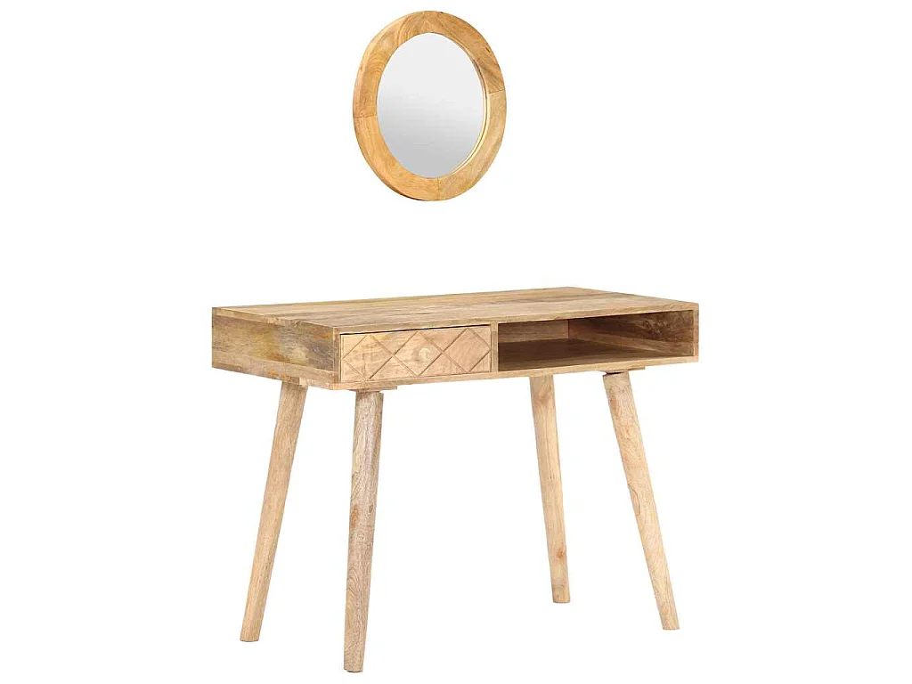 Kaptafel 100x50x76 cm massief mangohout