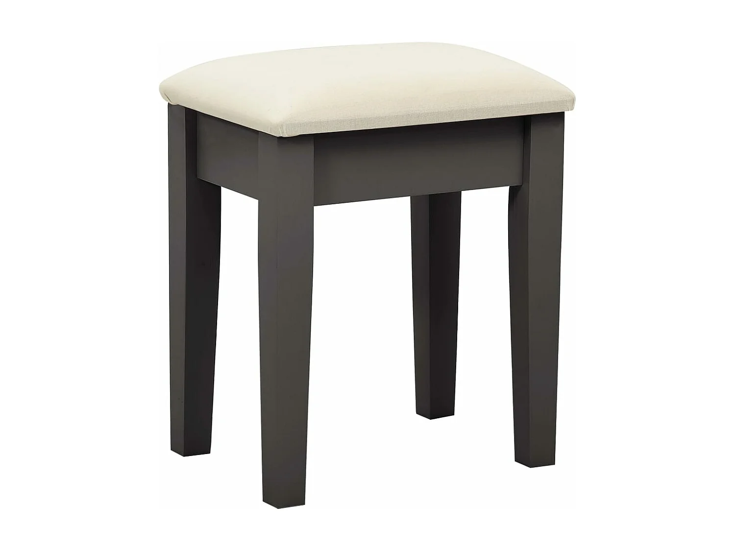 Schminktisch mit Hocker Grau 65x36x128 cm Paulownia-Holz MDF