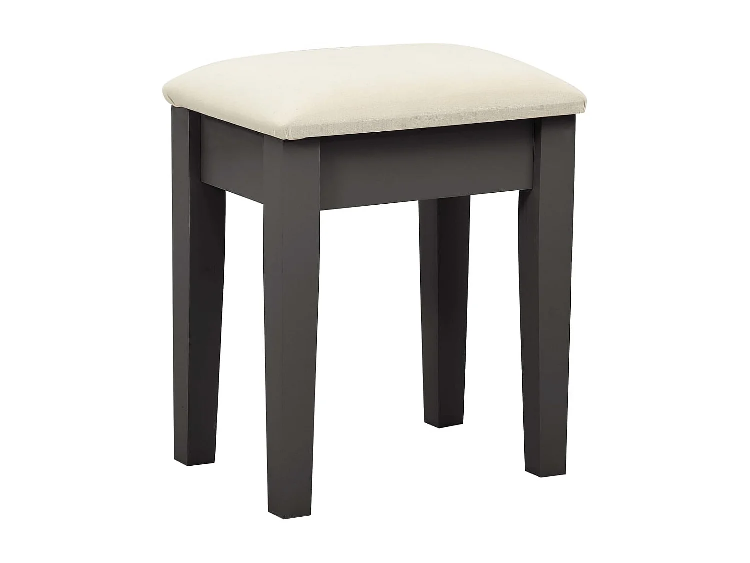 Schminktisch mit Hocker Grau 65x36x128 cm Paulownia-Holz MDF