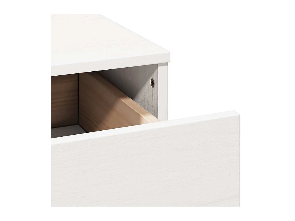 Tocador con espejo madera maciza de pino blanco